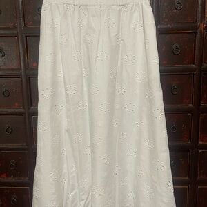 White Eyelet Skirt